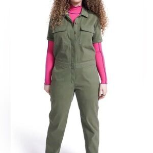 Wildfang Olive Green Jumpsuit